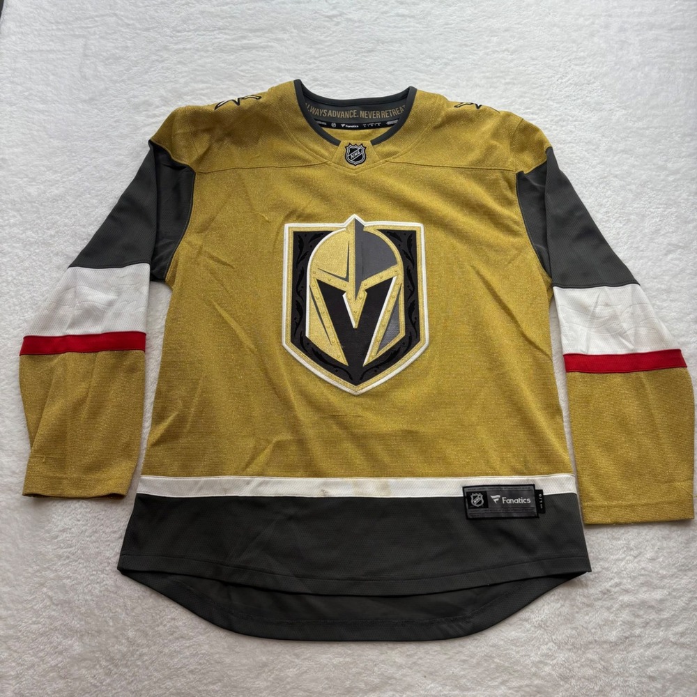 Fanatics Vegas Golden Knights NHL Breakaway Jersey Gold Mens Large VGK
